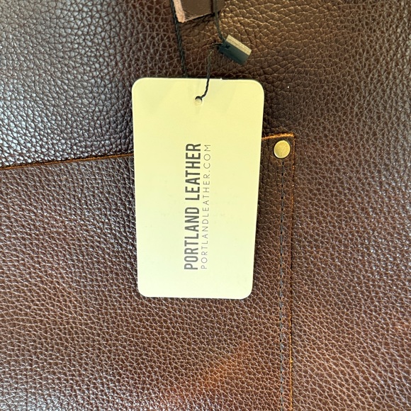 Portland Leather Rich Brown Tote- Coldbrew - Picture 2 of 8